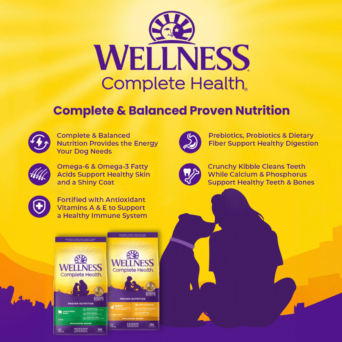Wellness Complete Health Large Breed Chicken Adult Dry Dog Food 30lb