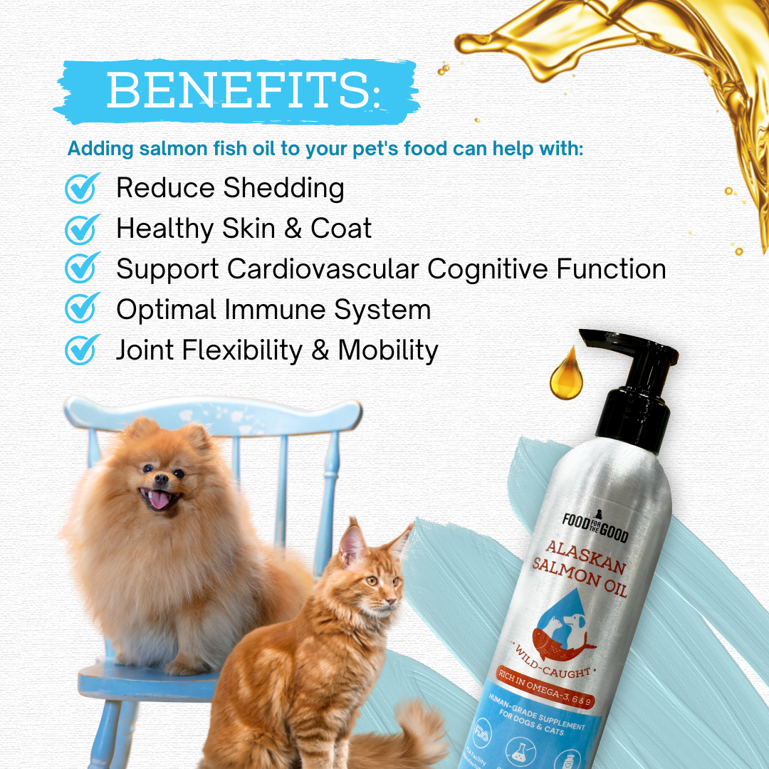 Food For The Good Alaskan Salmon Oil Supplement for Cats & Dogs 250ml