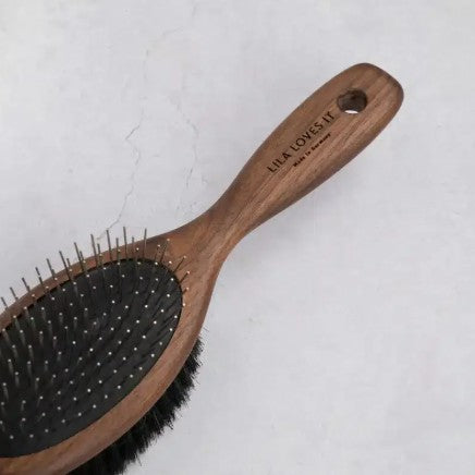 Lila Loves It Double Sided Dog Brush with Natural Agave Bristles