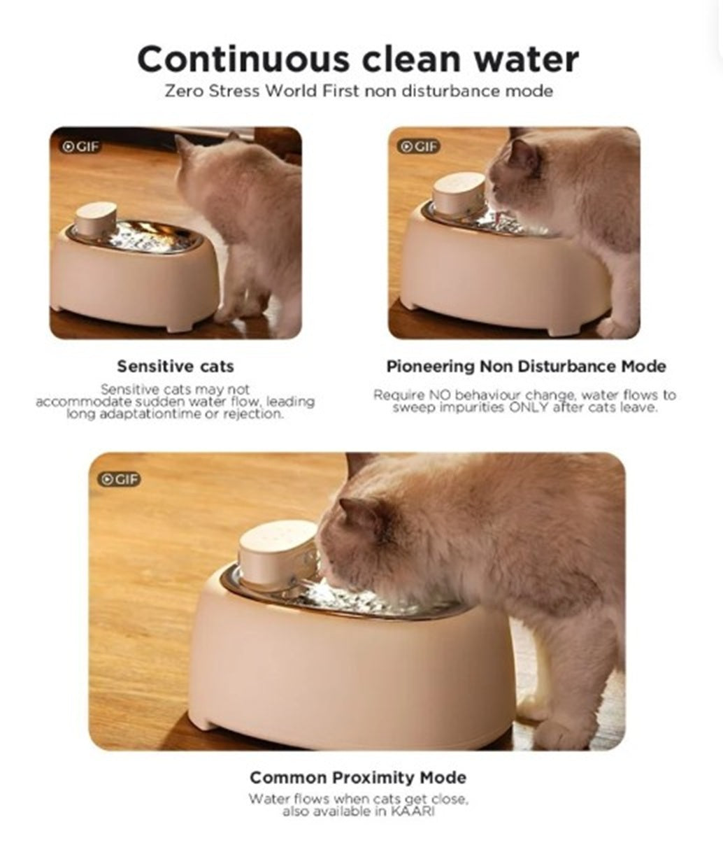 Momi Kaari Hydration Flow Water Fountain 3L for Cats