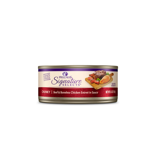 Wellness CORE Signature Selects Chunky Beef & Chicken Grain Free Canned Cat Food