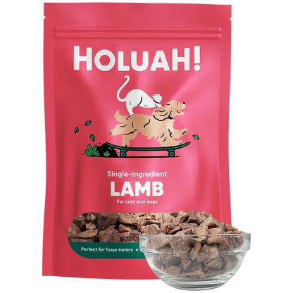 Holuah! Freeze Dried Lamb Treats for Cats and Dogs 70g