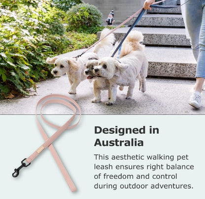 FuzzYard Life Dog Leash Soft Cotton Lead with 360 Degree Rotating Clasp - Myrtle Green