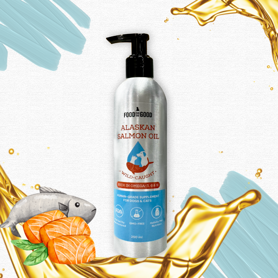 Food For The Good Alaskan Salmon Oil Supplement for Cats & Dogs 250ml