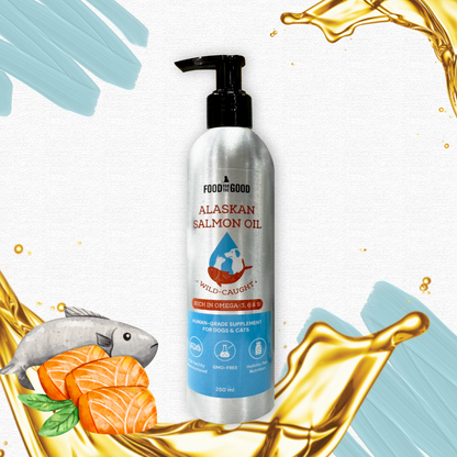 Food For The Good Alaskan Salmon Oil Supplement for Cats & Dogs 250ml