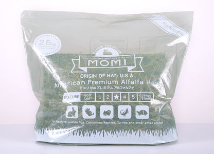 Momi Alfalfa Hay | High-Calcium Hay for Young, Pregnant & Nursing Pets