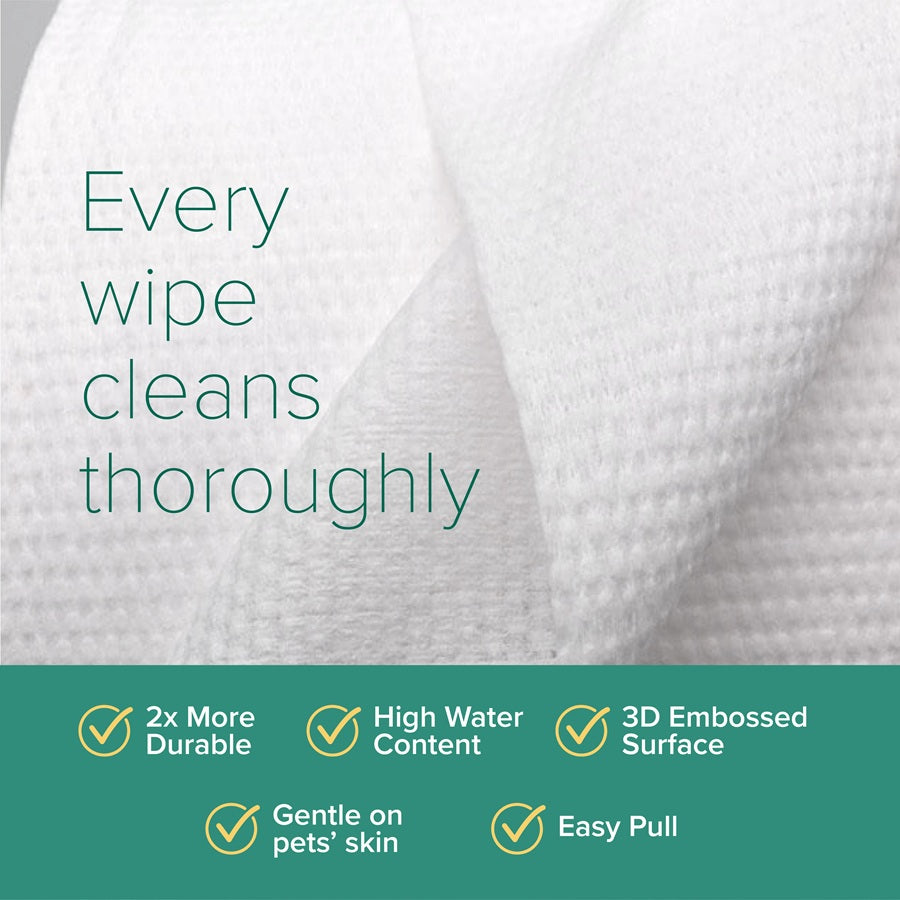 Nurture Pro AG+ Silver Pet Wipes Aloe Vera (100 Sheets) - 6pack