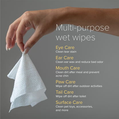 Nurture Pro AG+ Silver Pet Wipes Coconut (10 Sheets) - 20pack