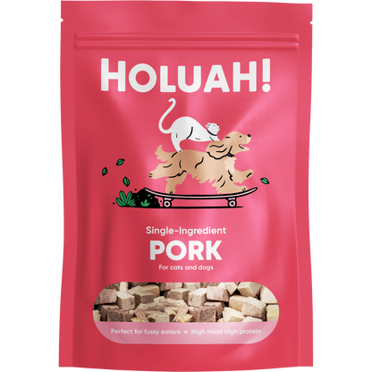 Holuah! Freeze Dried Pork Treats for Cats and Dogs 70g