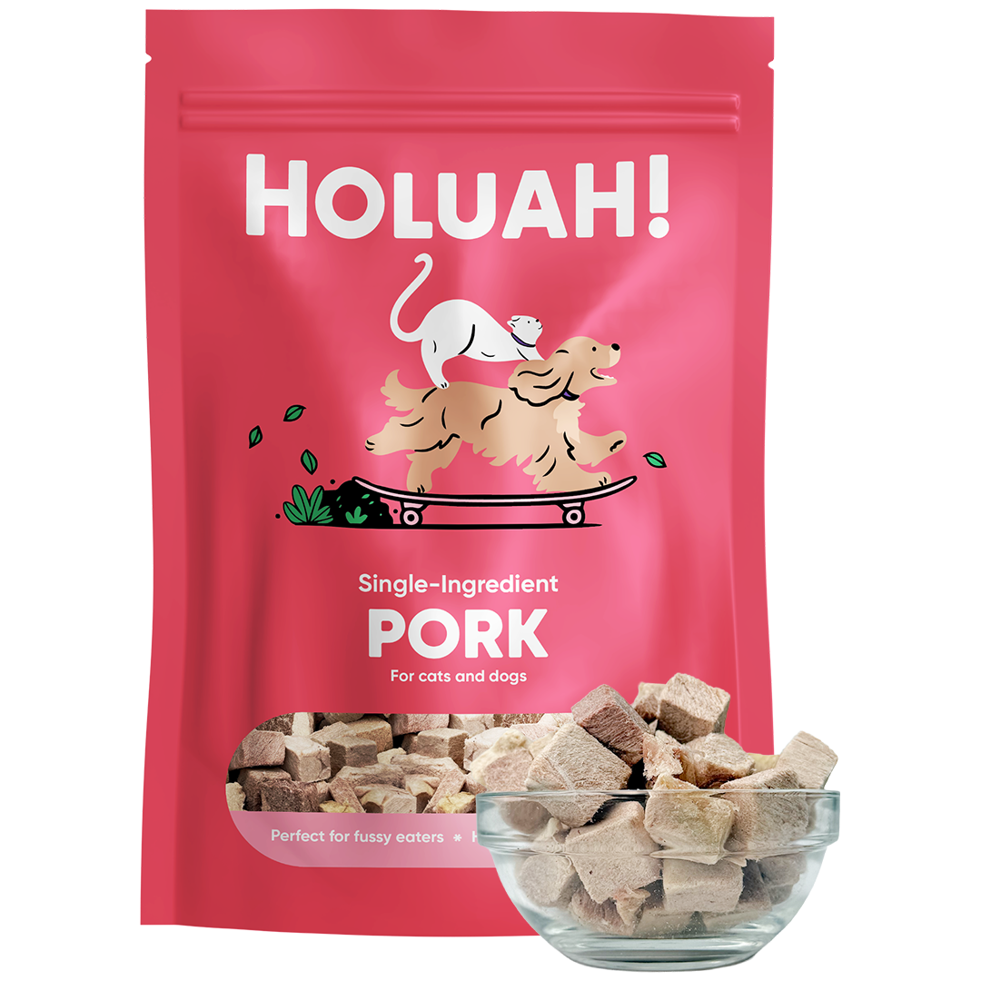 Holuah! Freeze Dried Pork Treats for Cats and Dogs 70g