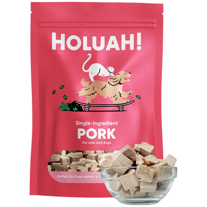 Holuah! Freeze Dried Pork Treats for Cats and Dogs 70g