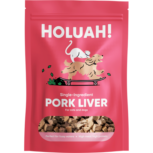 Holuah! Freeze Dried Pork Liver Treats for Cats and Dogs 70g