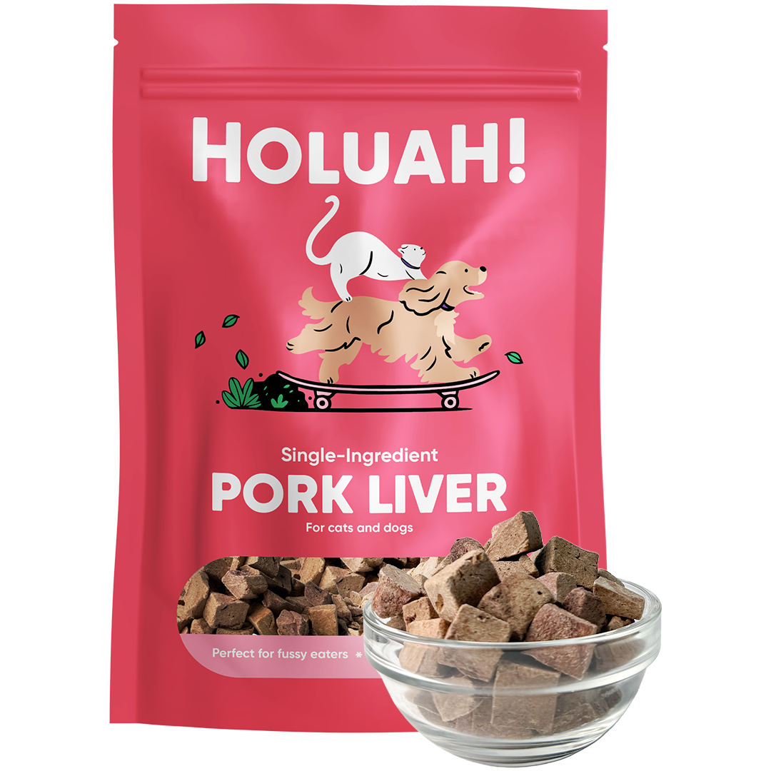 Holuah! Freeze Dried Pork Liver Treats for Cats and Dogs 70g