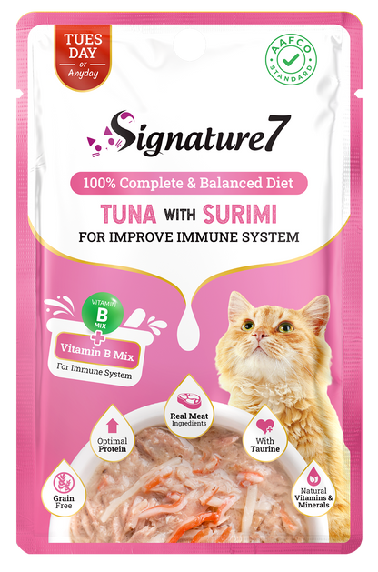 Signature7 Tuna & Surimi in Gravy (Immune Support – Tuesday) 50g