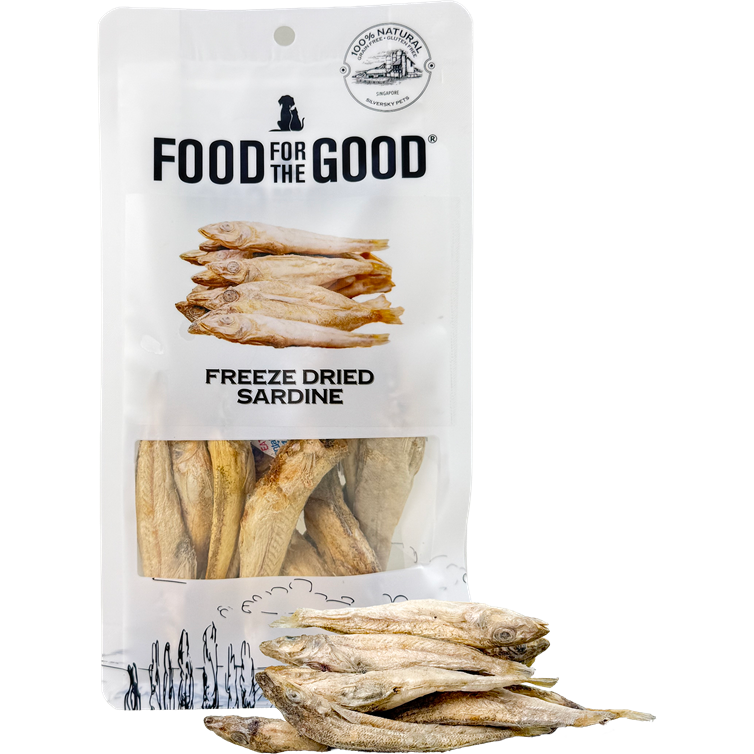 Food For The Good Freeze Dried Sardine Treats for Cats and Dogs 50g