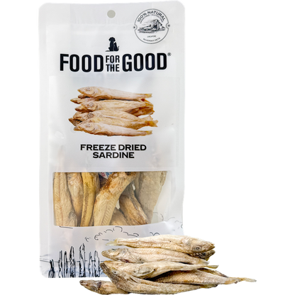 Food For The Good Freeze Dried Sardine Treats for Cats and Dogs 50g